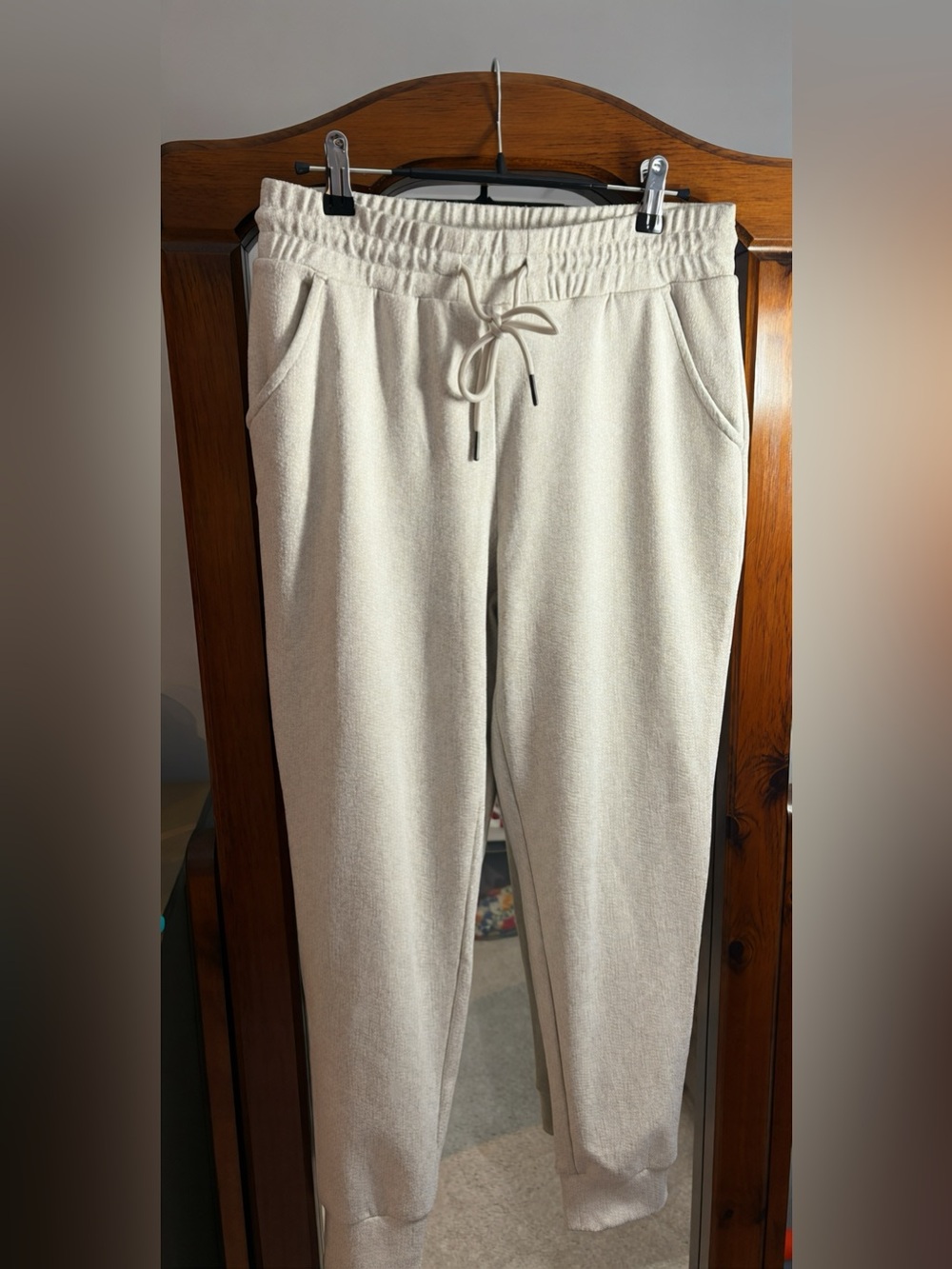 Outdoor Sport Adjustable Waist Pants in Cream NWOT - Picture 2 of 6